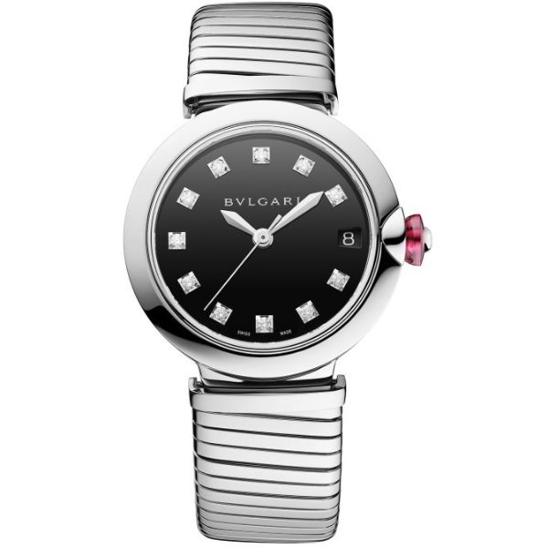 Bvlgari Lvcea Tubogas 33mm Black Dial