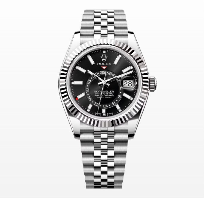 Rolex Sky-Dweller 42mm WhiteGold Bezel black Dial Jubilee 2022