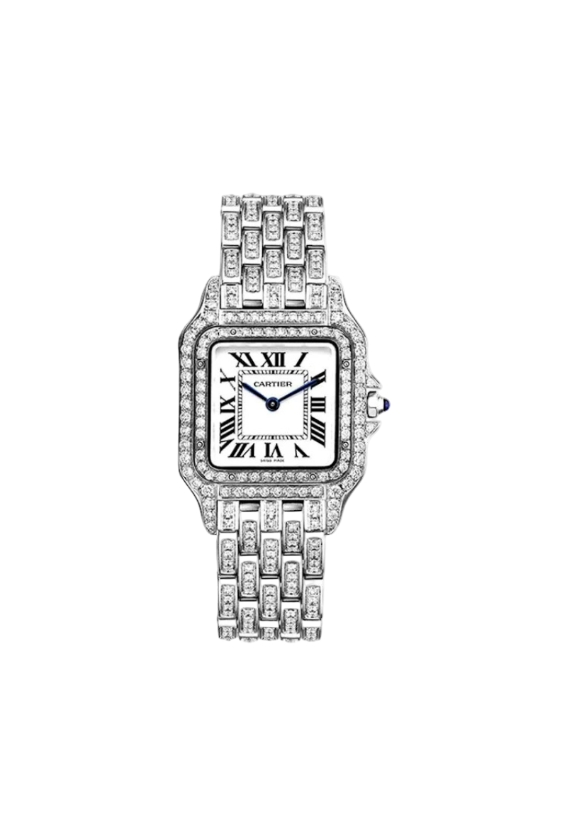 Cartier Panthere de Cartier Medium Custom Diamonds Full Pave