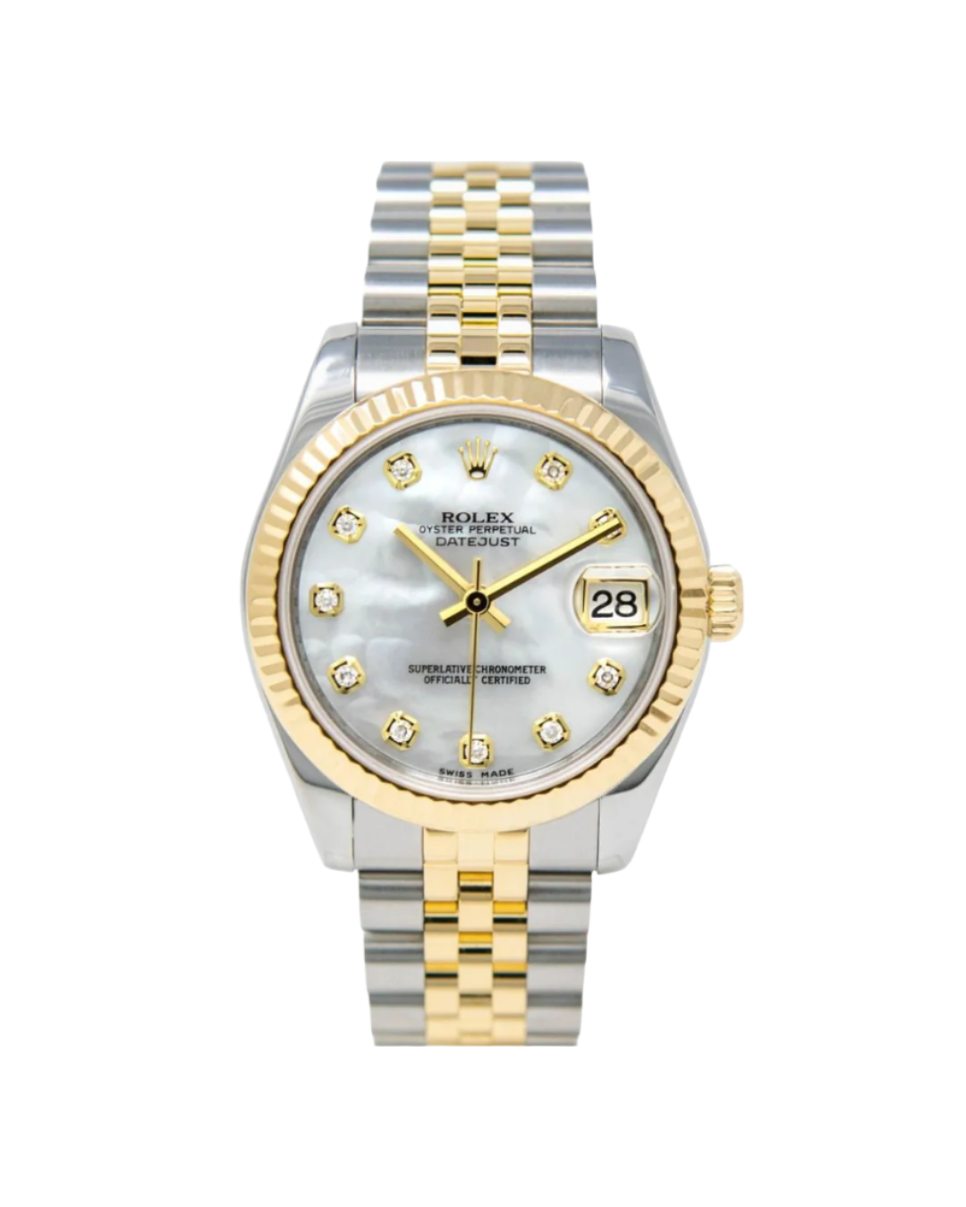 Rolex Datejust 31mm Steel & Gold Mother of Pearl Dial