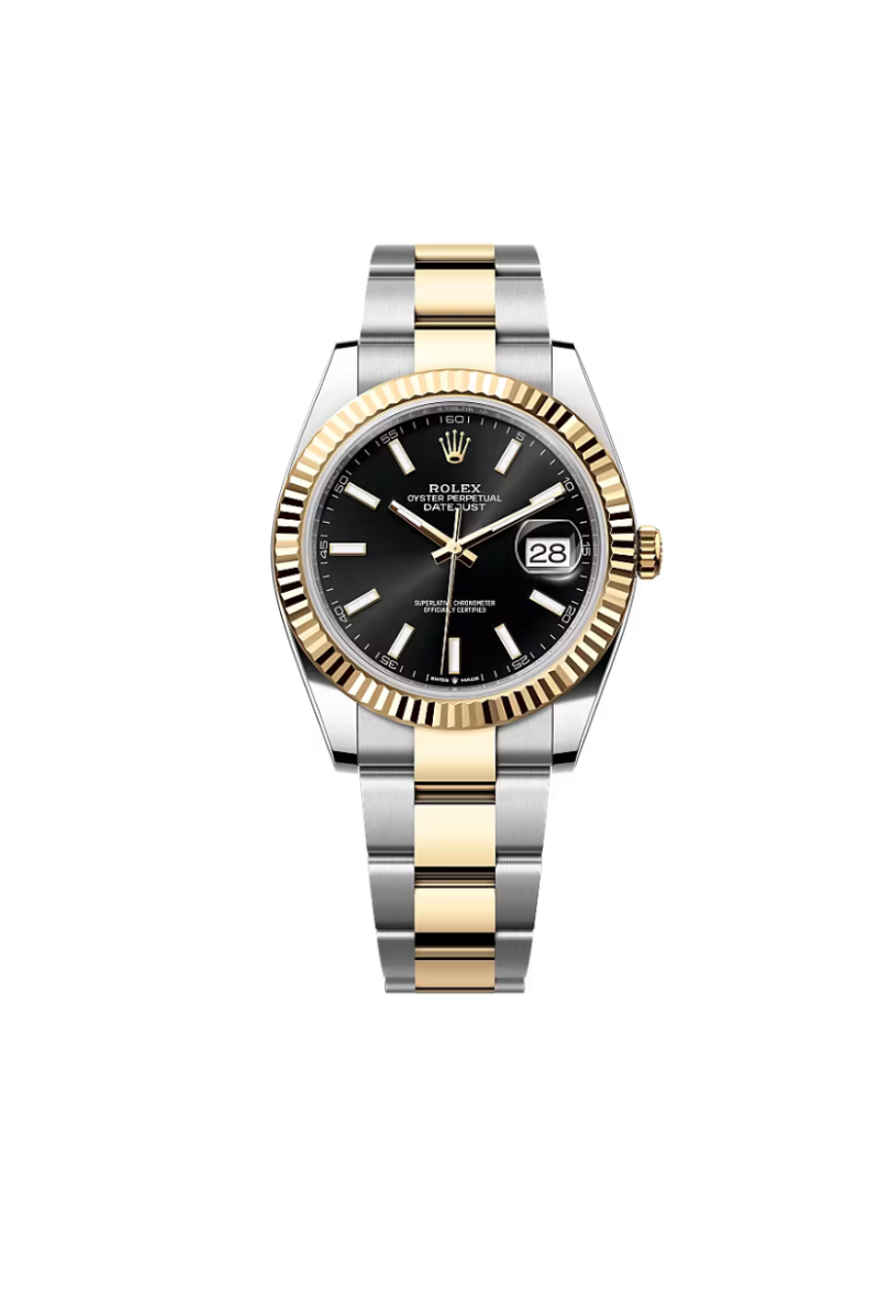 Rolex Datejust 41mm Steel & Gold Black Dial Oyster 2018