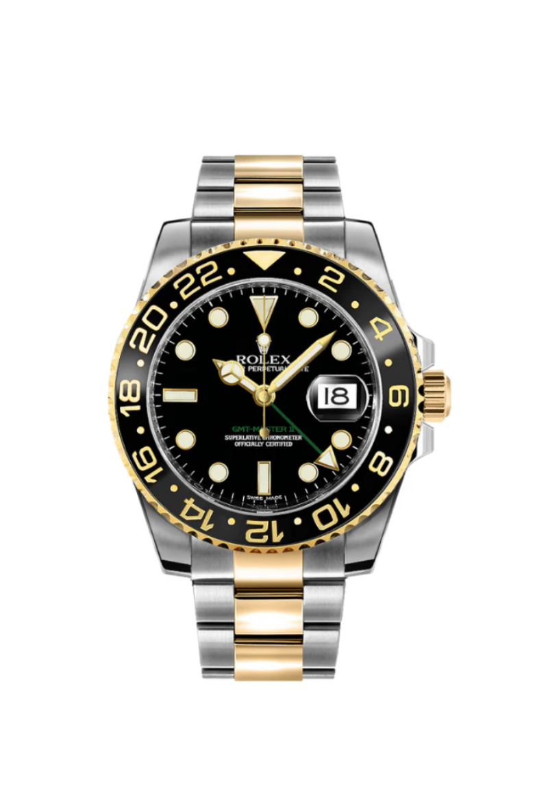 Rolex GMT-Master II 40mm Steel & Gold Black Dial