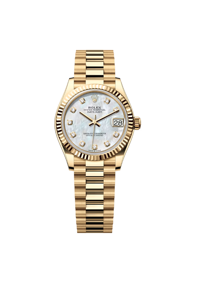 Rolex Datejust 31mm YellowGold Mother Of Pearl President bracelet