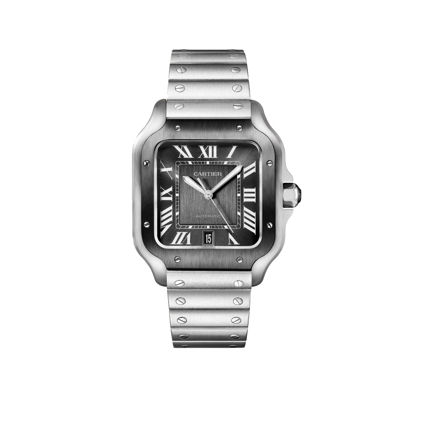 Cartier Santos De Cartier Black Large Steel & ADLC 2020