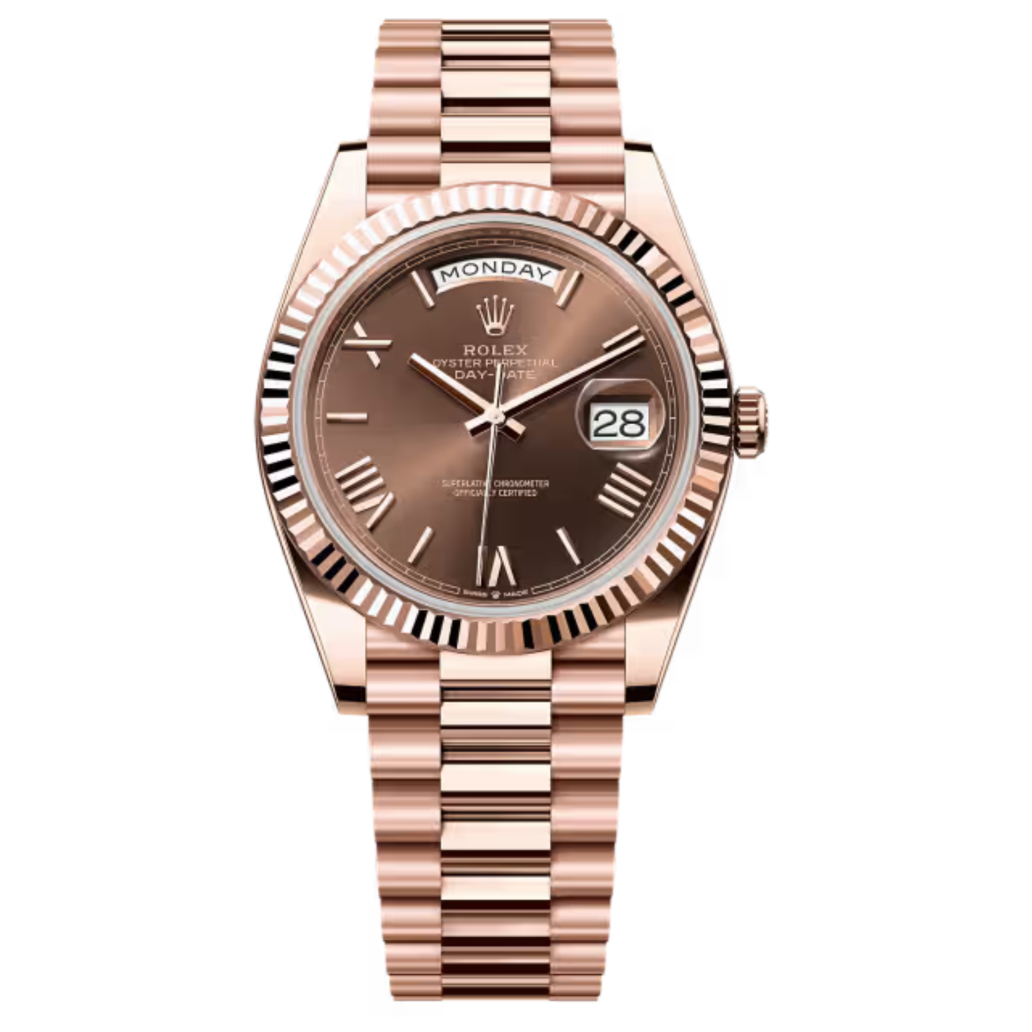 Rolex Day-Date 40mm RoseGold Chocolate Dial 2024