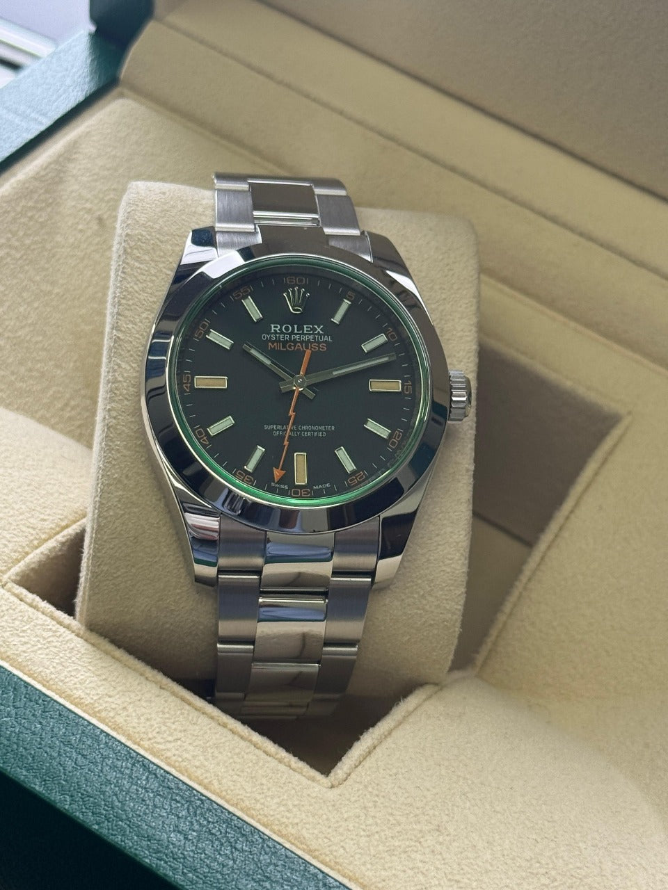 Rolex Milgauss 40mm Stainless Steel black Dial Discontinued 2023