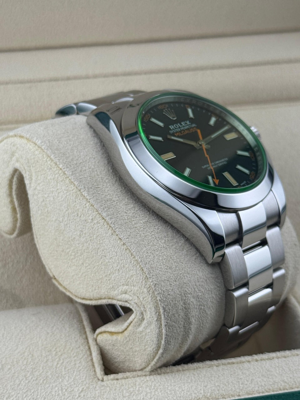 Rolex Milgauss 40mm Stainless Steel black Dial Discontinued 2023