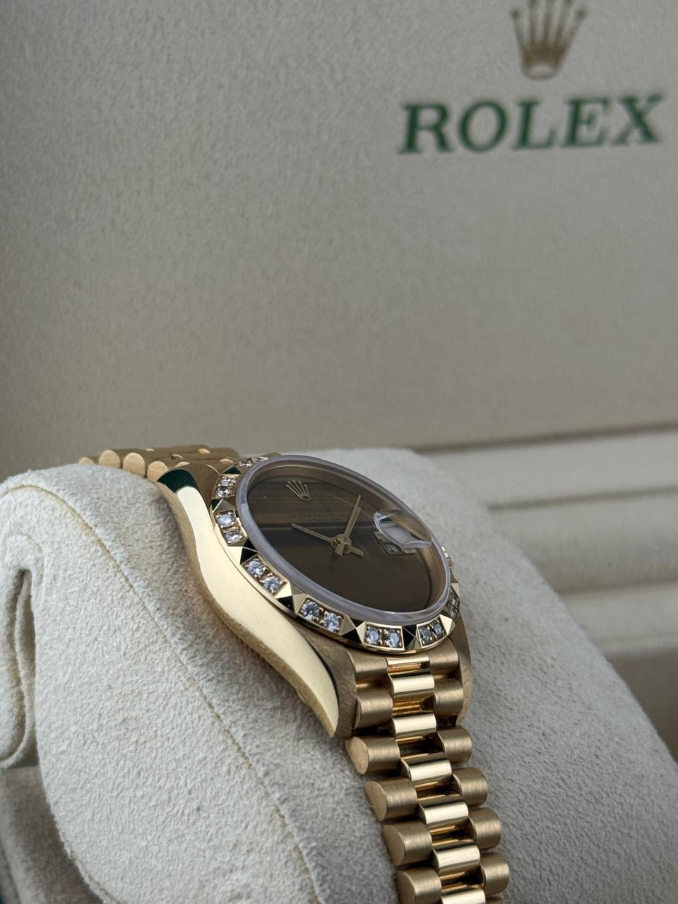 Rolex Datejust 26mm Diamond Bezel Tiger-eye presidential 1992