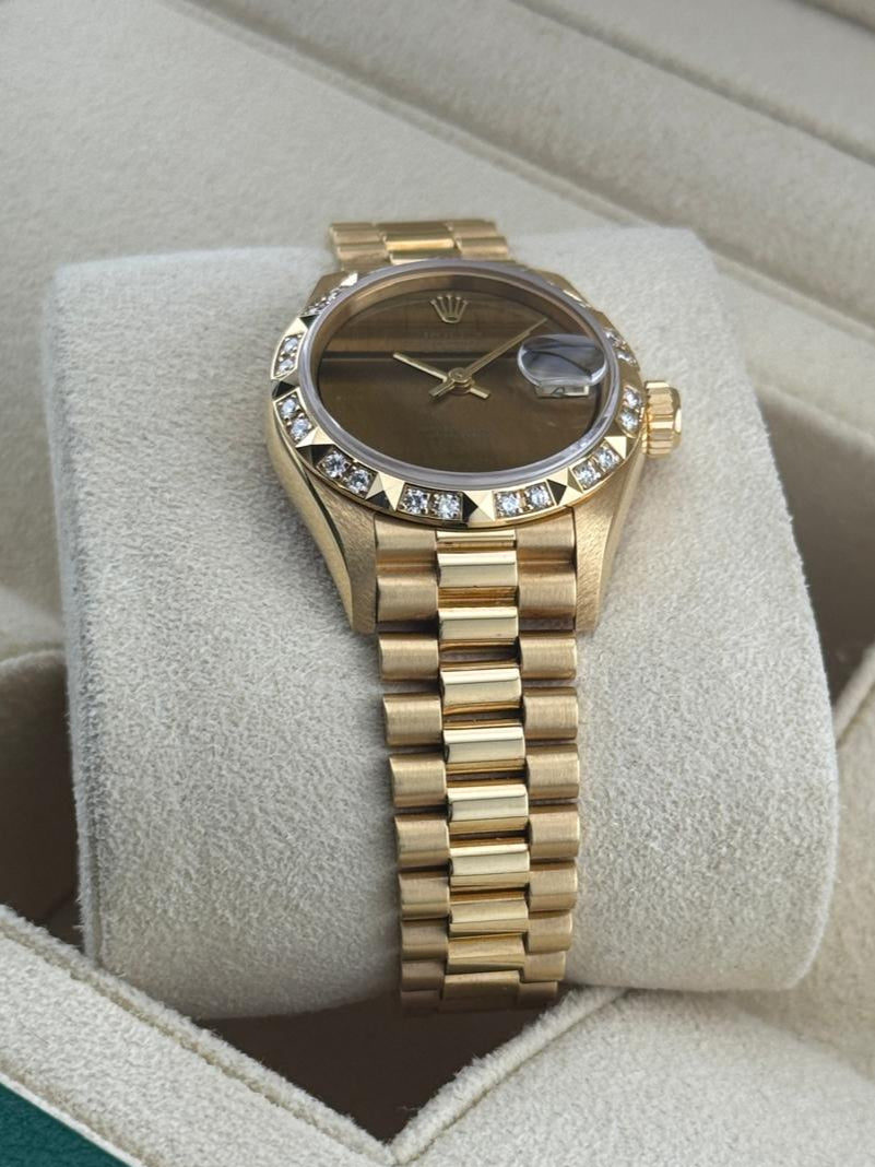 Rolex Datejust 26mm Diamond Bezel Tiger-eye presidential 1992