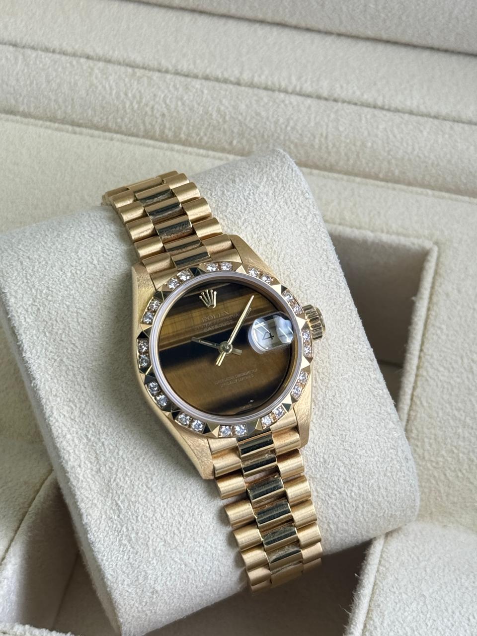 Rolex Datejust 26mm Diamond Bezel Tiger-eye presidential 1992
