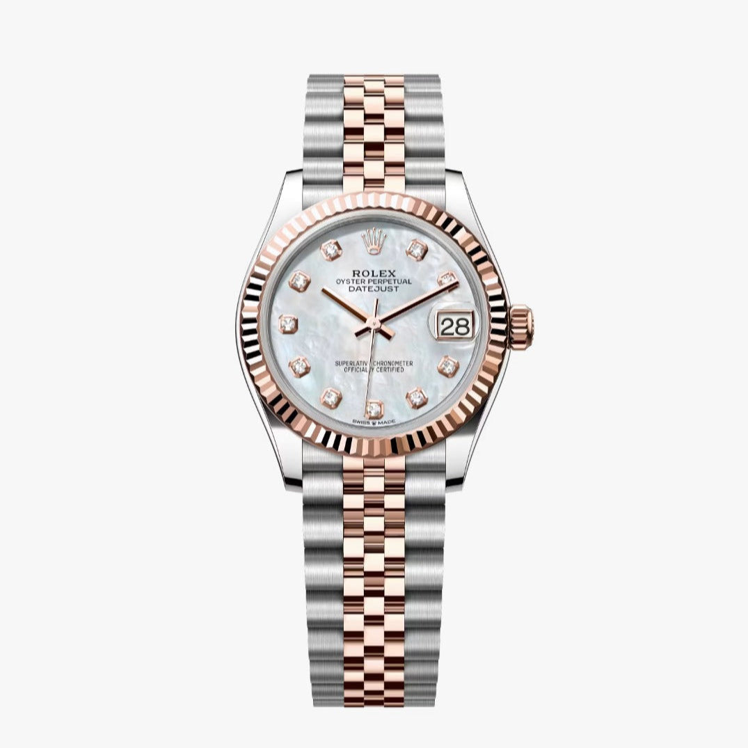 Rolex Datejust 31MM Steel & RoseGold diamond Mother Of Pearl dial Jubilee Unworn 2025