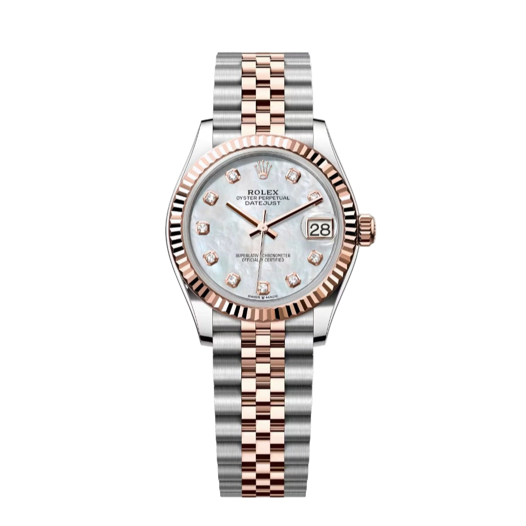 Rolex Datejust 31MM Steel & RoseGold diamond Mother Of Pearl dial Jubilee Unworn 2025