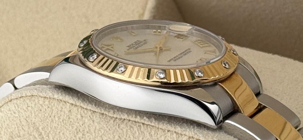 Rolex Datejust 31mm Steel & Gold Diamond Bezel MOP Dial 2021