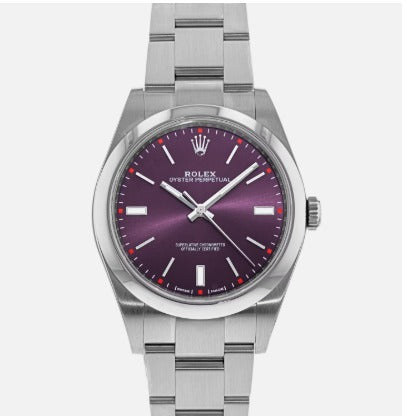 Rolex Oyster Perpetual 39mm Purple dial 2019