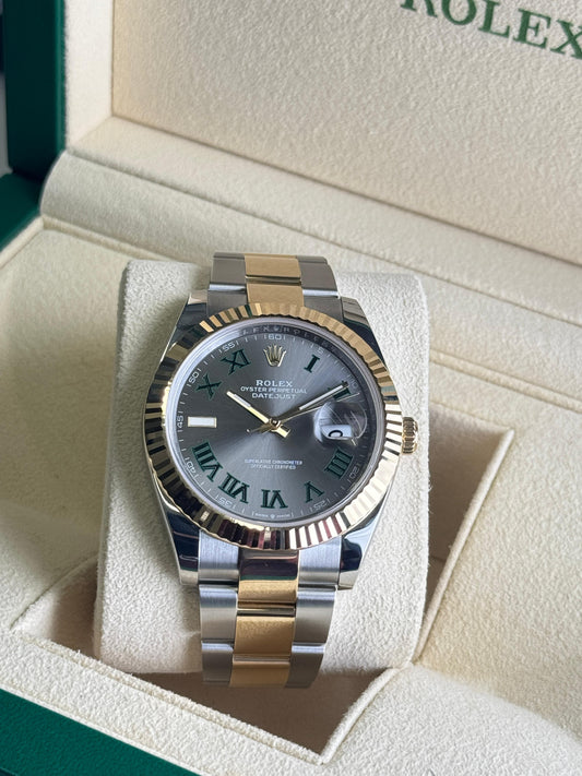 Rolex Datejust 36mm Steel & Gold Wimbeldon Dial Oyster 2022 - HOURLY