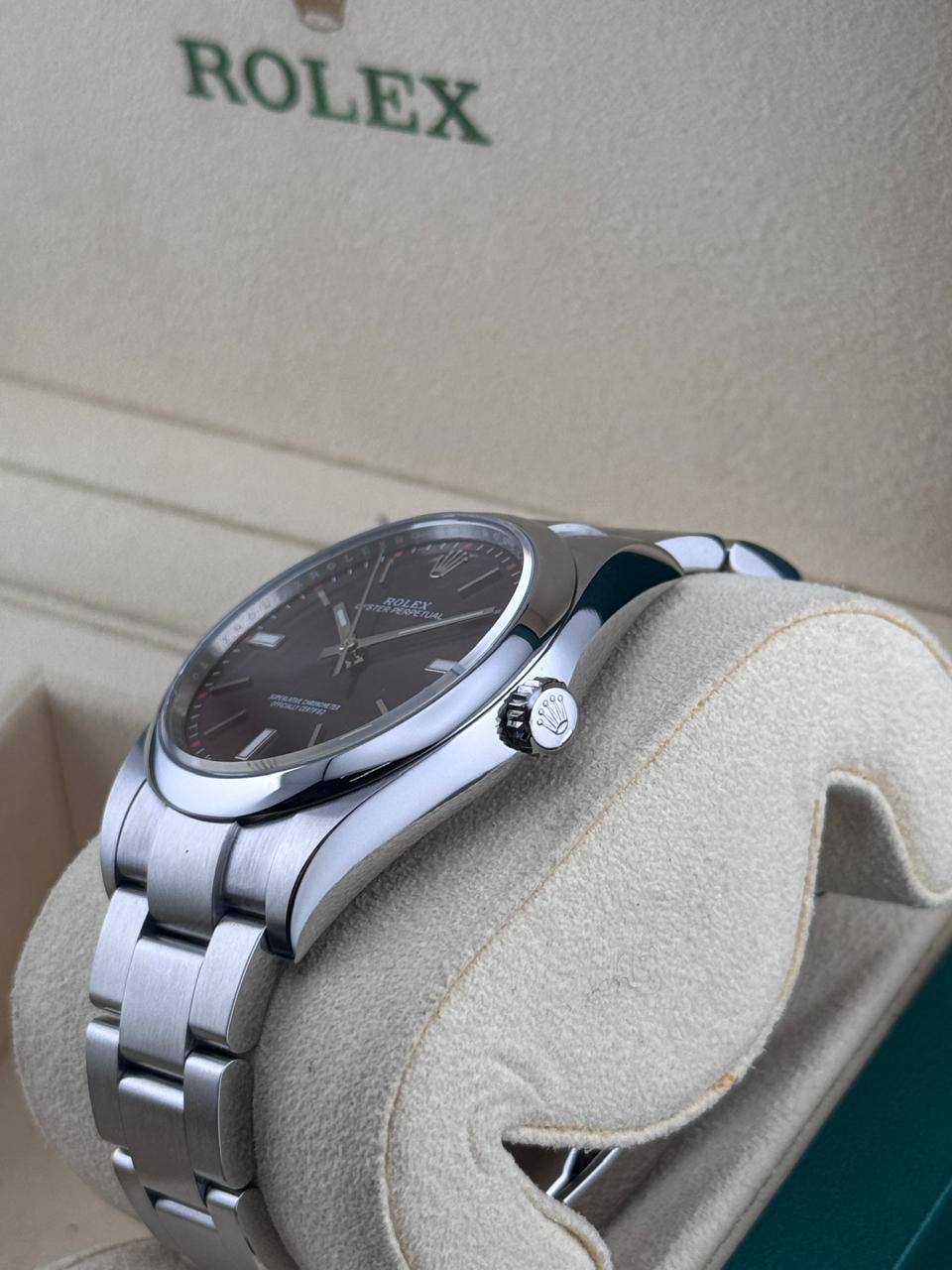 Rolex Oyster Perpetual 39mm Purple dial 2019