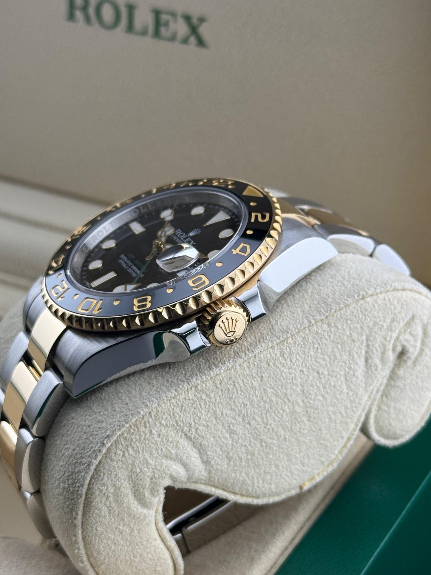 Rolex GMT-Master II 40mm Steel & Gold Black Dial