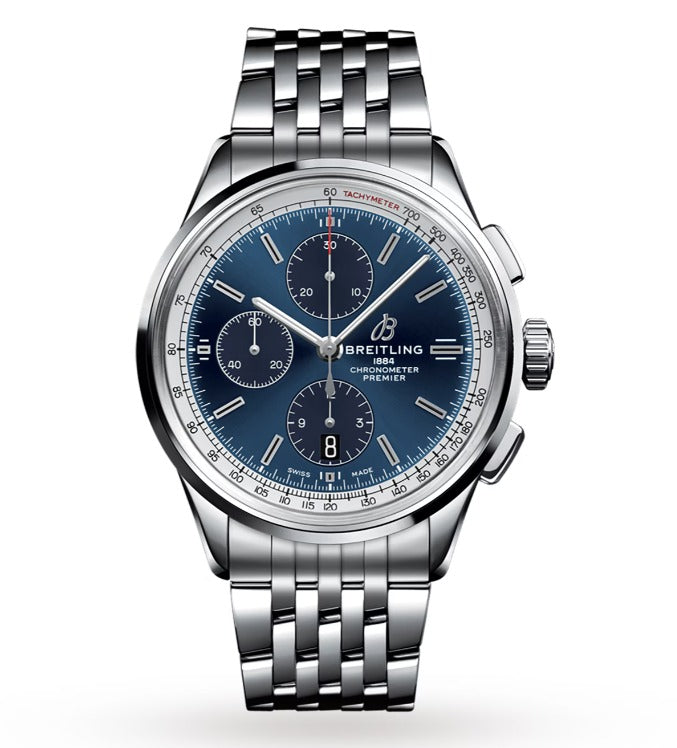 Breitling Premier Chrono 42mm Steel Blue Dial Unworn 2021