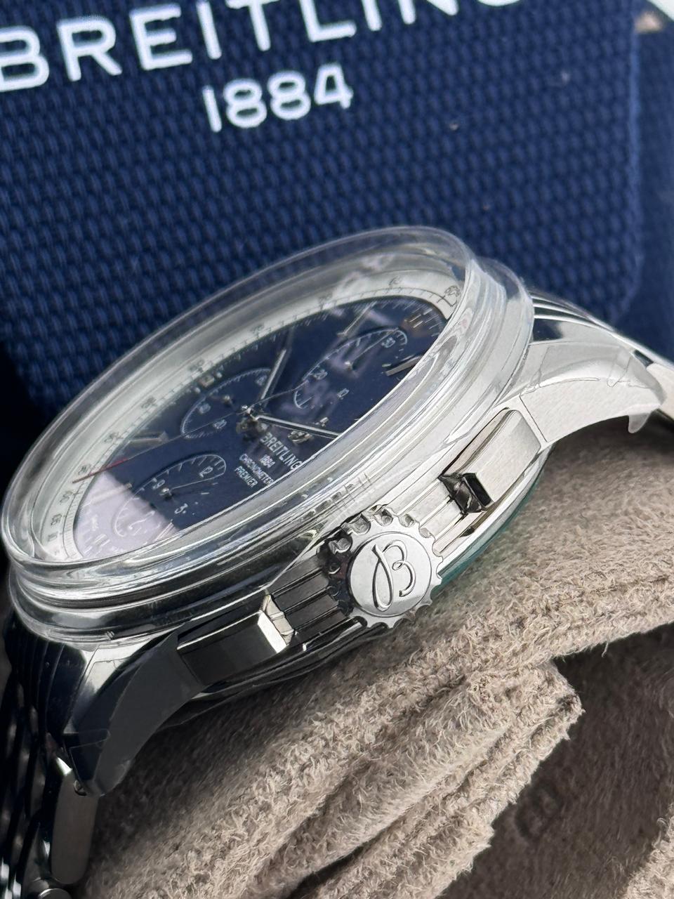 Breitling Premier Chrono 42mm Steel Blue Dial Unworn 2021