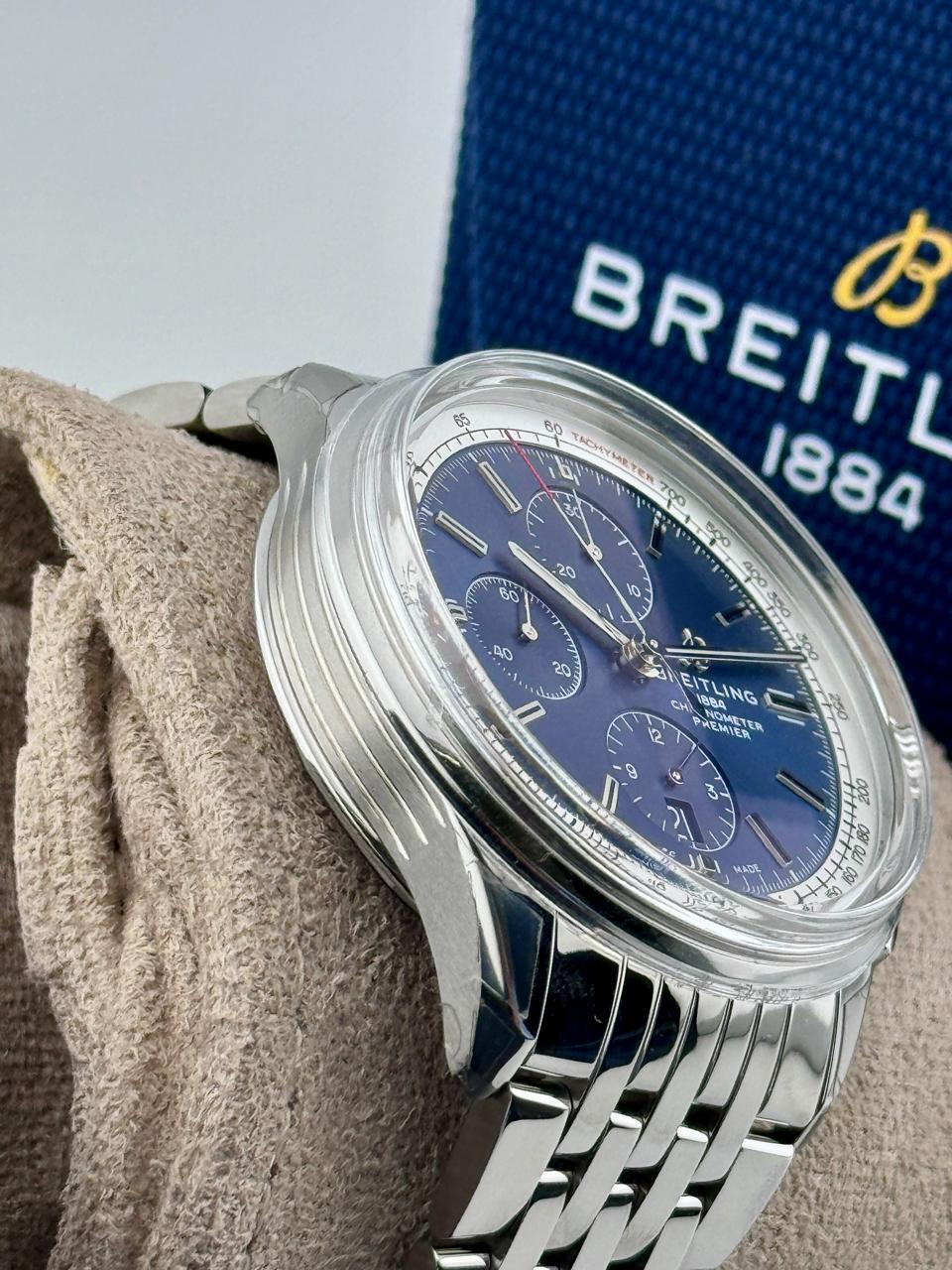 Breitling Premier Chrono 42mm Steel Blue Dial Unworn 2021