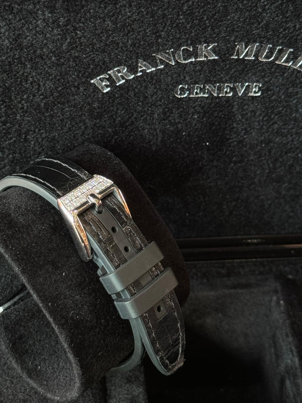 Franck Muller Vanguard 32mm Black pave diamonds afterset