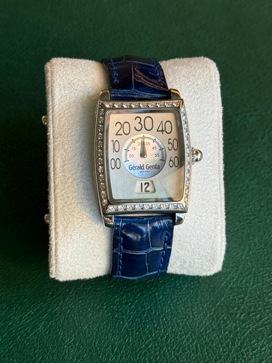 Gerald Genta Mother Of Pearl Center Dial jumping Hours