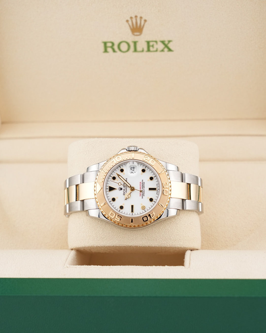 Rolex Yacht-Master 35mm Steel & YellowGold White Dial 68623