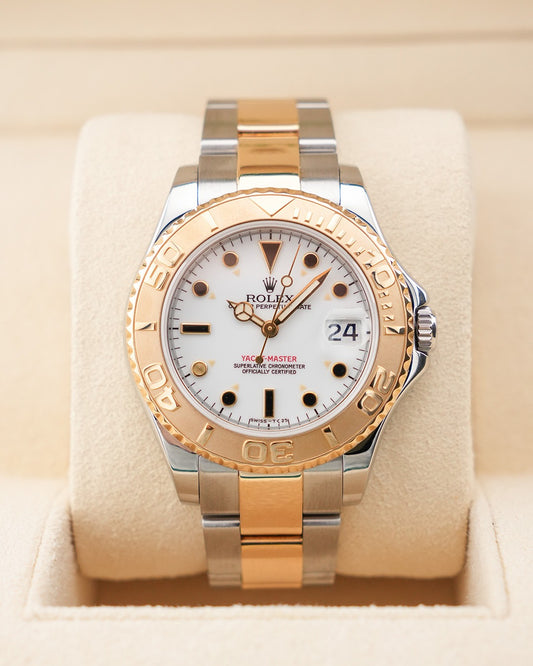 Rolex Yacht-Master 35mm Steel & YellowGold White Dial 68623