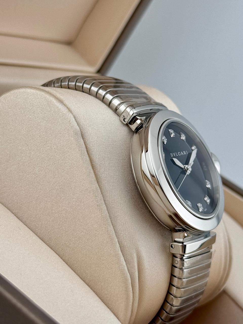 Bvlgari Lvcea Tubogas 33mm Black Dial