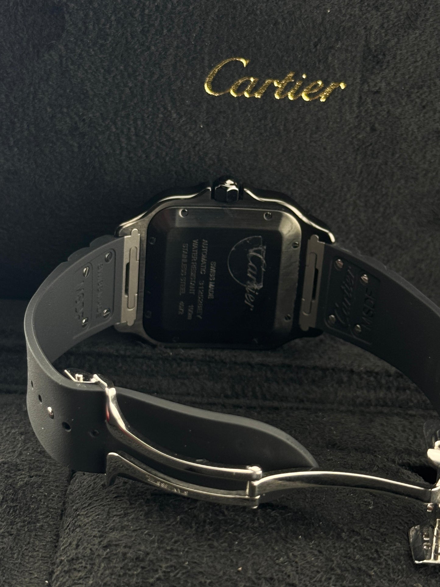 Cartier Santos De Cartier Large Steel ADLC Black 2025