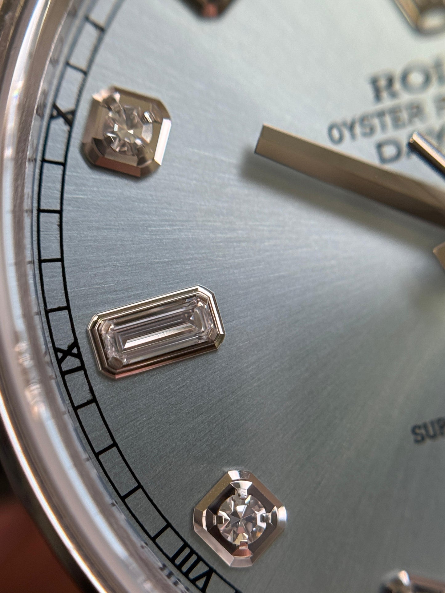 Rolex Day-Date 41mm Platinium Ice Blue Diamond Dial