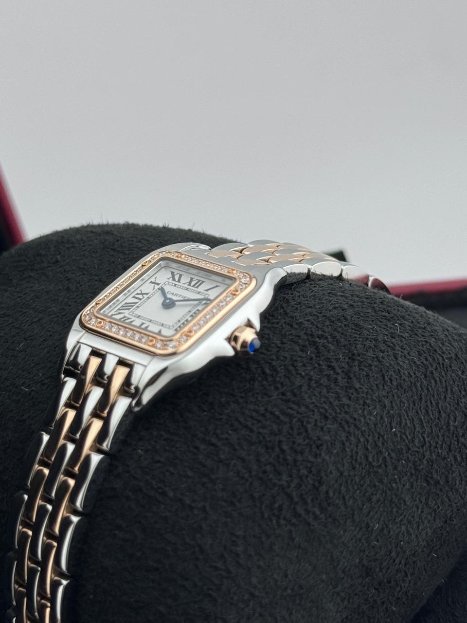 Cartier De Panthere Steel/RoseGold diamond Bezel Small Unworn 2024