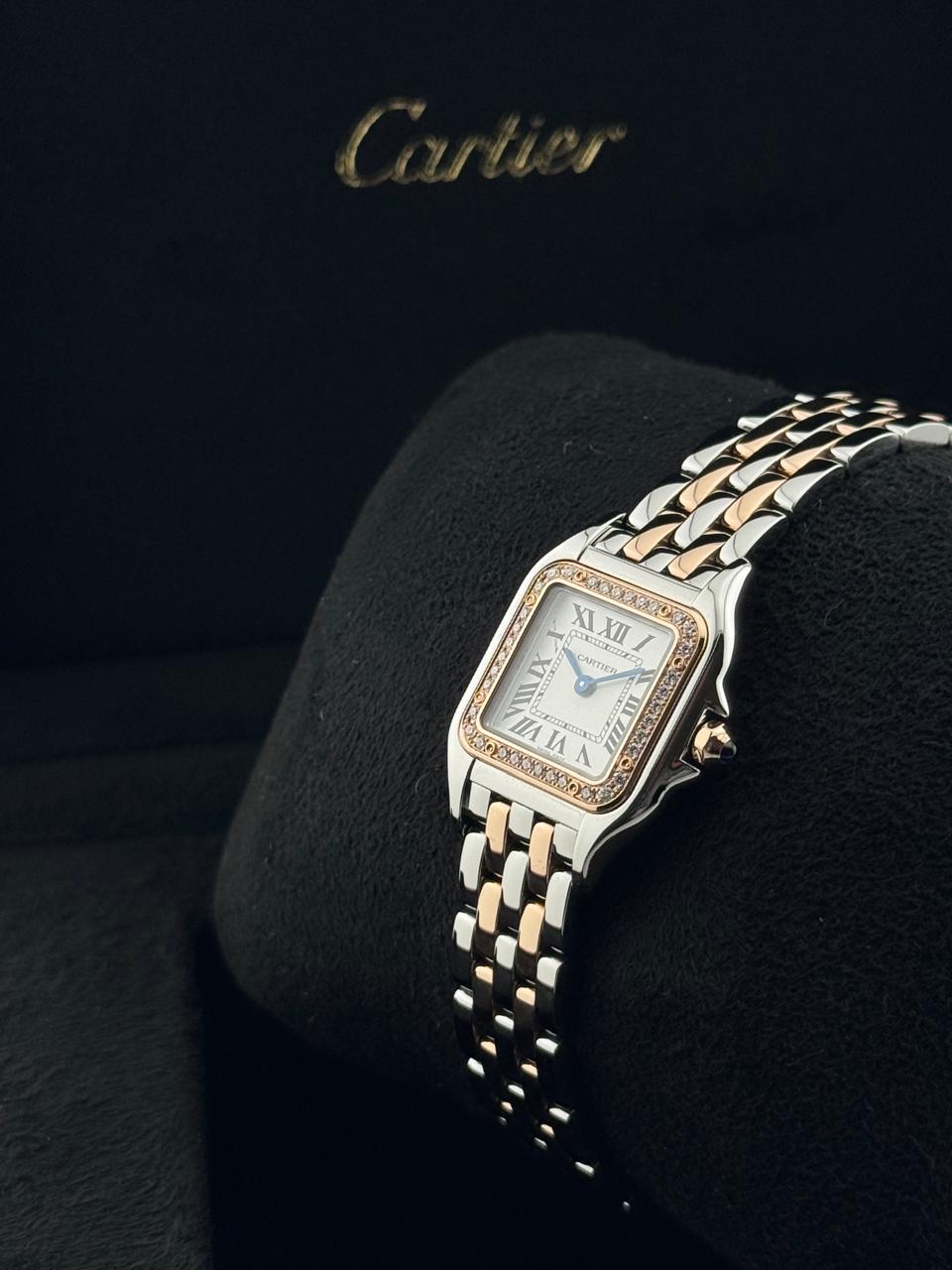 Cartier De Panthere Steel/RoseGold diamond Bezel Small Unworn 2024