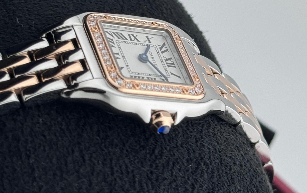 Cartier De Panthere Steel/RoseGold diamond Bezel Small Unworn 2024