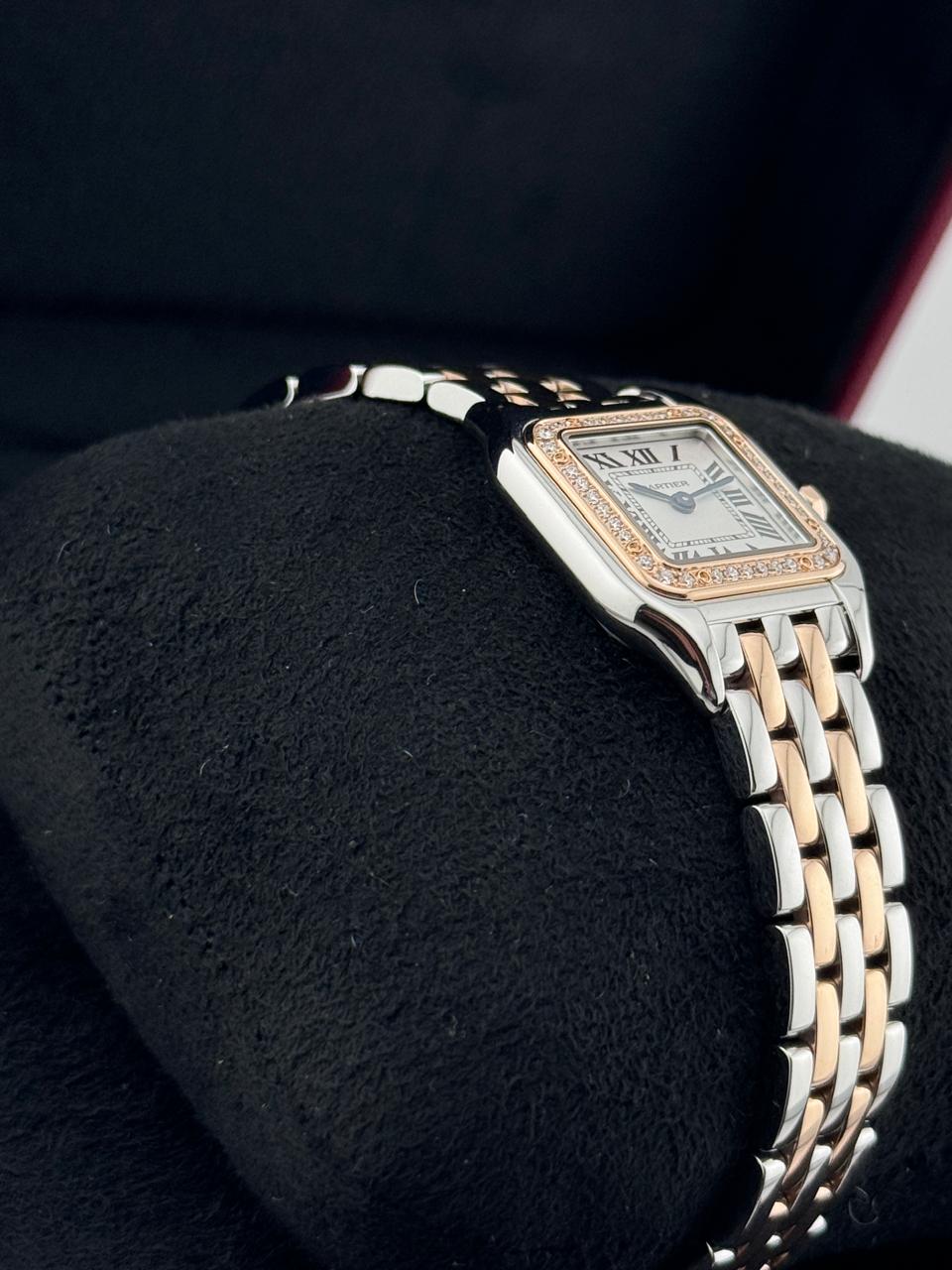 Cartier De Panthere Steel/RoseGold diamond Bezel Small Unworn 2024