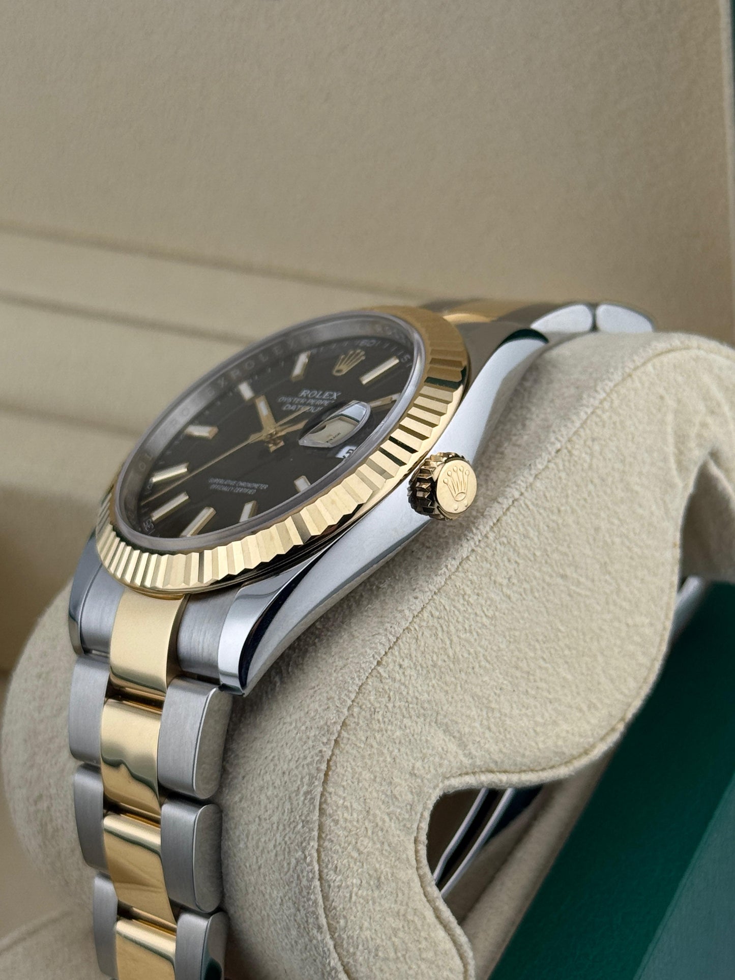 Rolex Datejust 41mm Steel & Gold Black Dial Oyster 2018