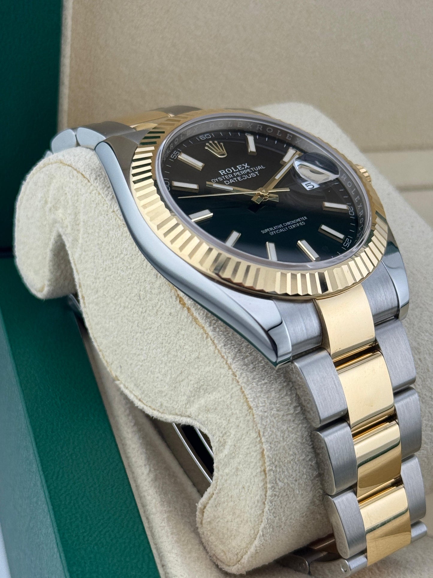 Rolex Datejust 41mm Steel & Gold Black Dial Oyster 2018