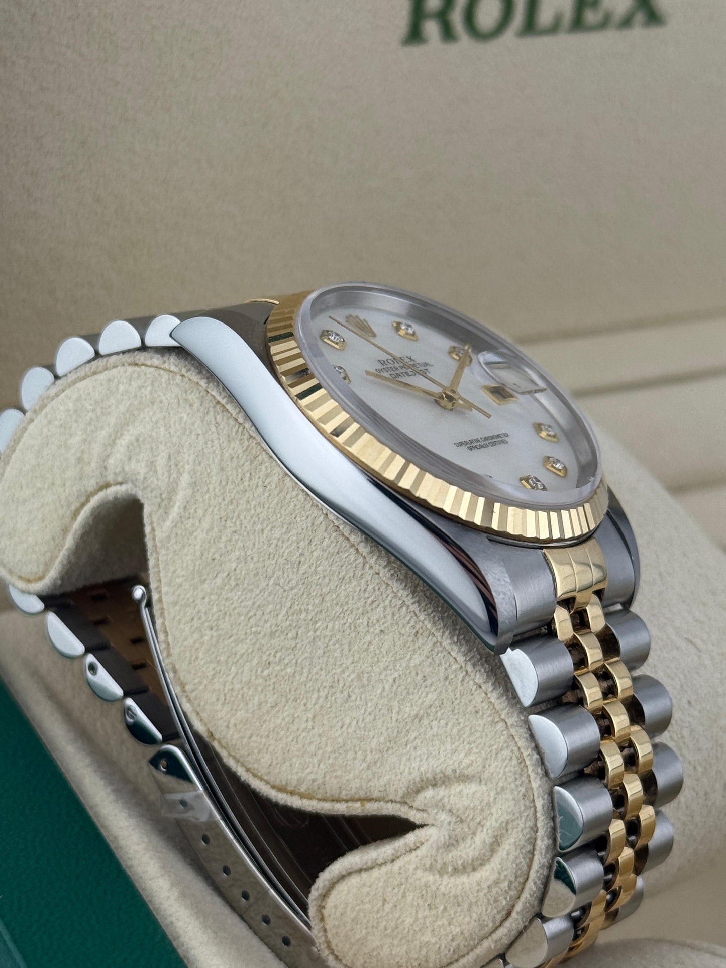 Rolex Datejust 36 Custom MOP Diamond Dial