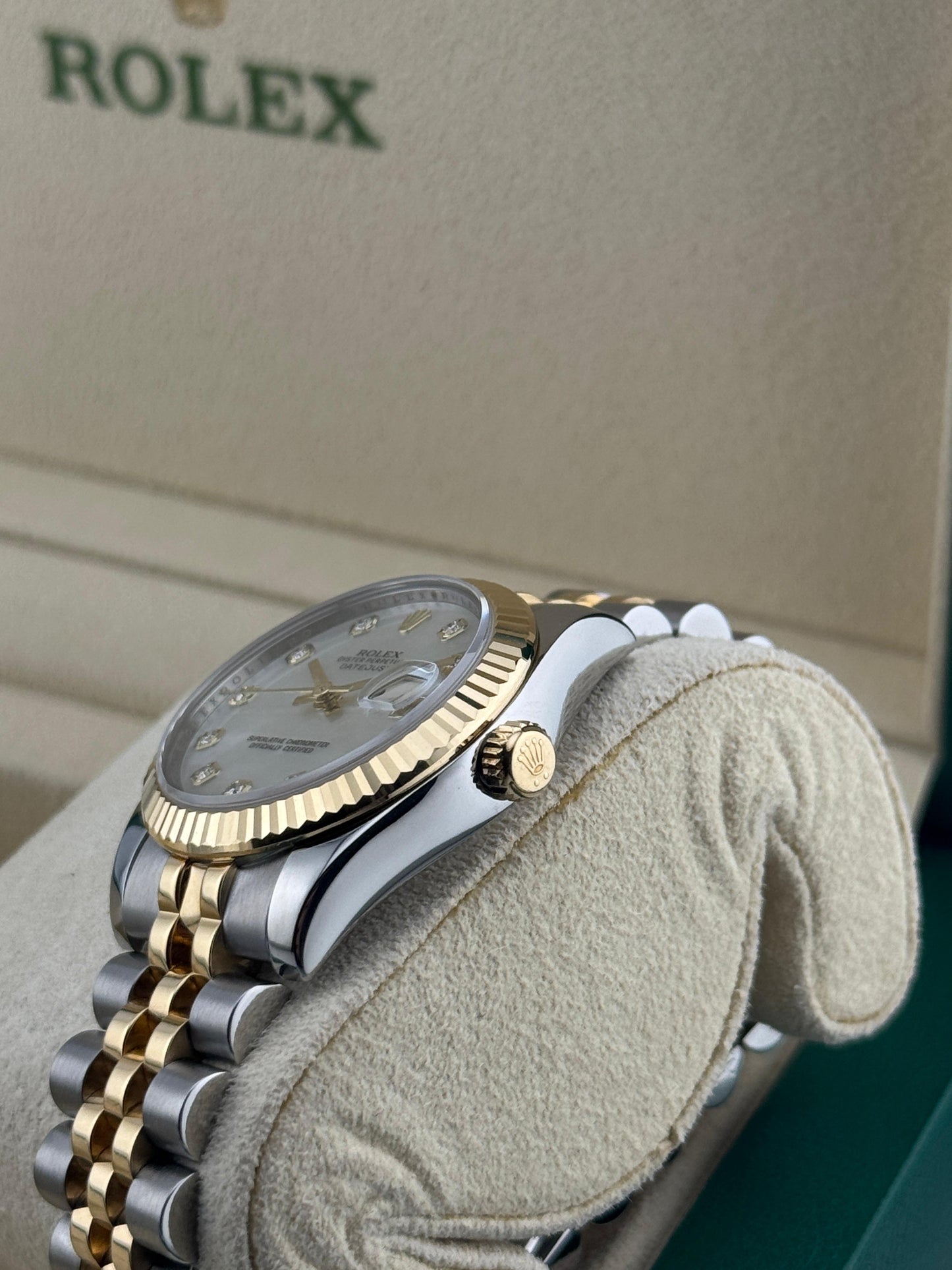 Rolex Datejust 31mm Steel & Gold Mother of Pearl Dial