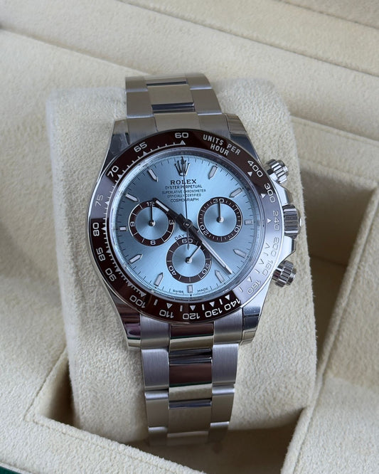 Rolex Cosmograph Daytona 40mm Platinum Ice Blue Dial 2024