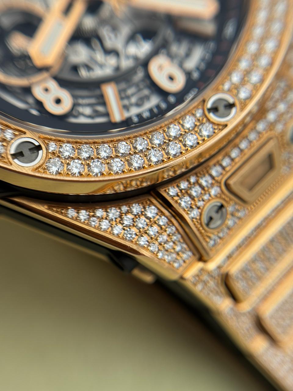 Hublot Big Bang Unico 45mm King Gold Pavé Bracelet