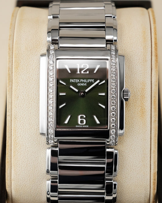 Patek Philippe Twenty~4 Stainless Steel Olive Green Dial 2022