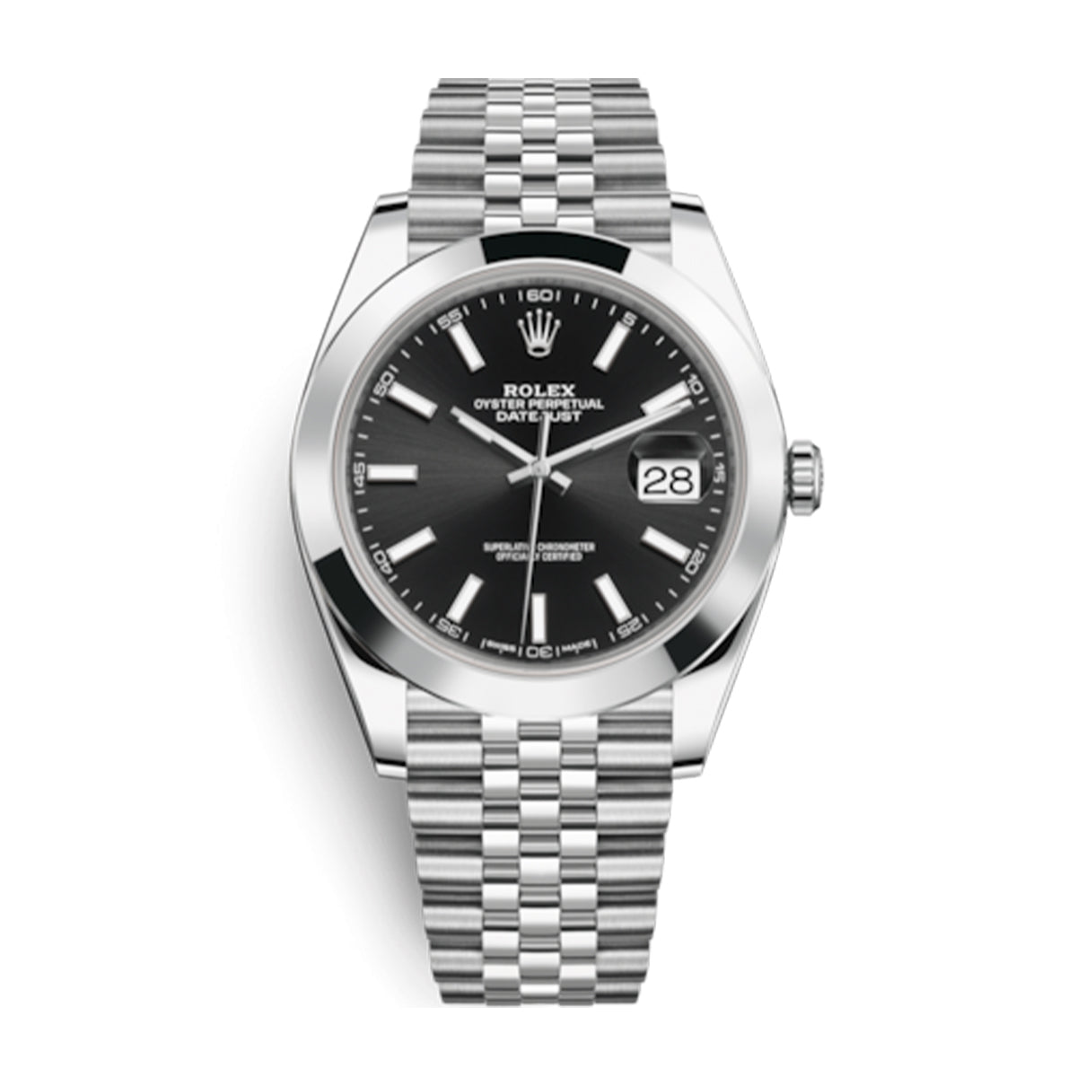 Rolex Datejust 41 steel black index jubilee Unworn 2025