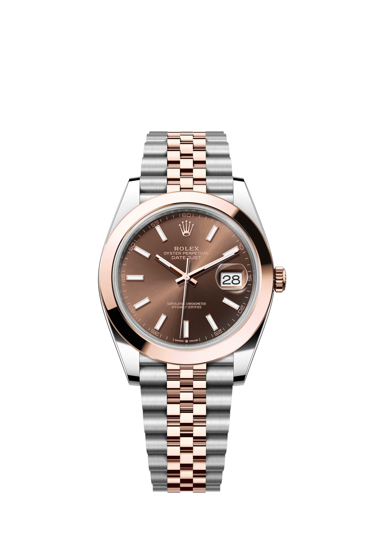 Rolex Datejust 41mm Steel & RoseGold Chocolate Dial Jubliee 2017