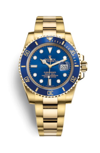 Rolex Submariner Date 40mm Full Gold Bluesy 2013