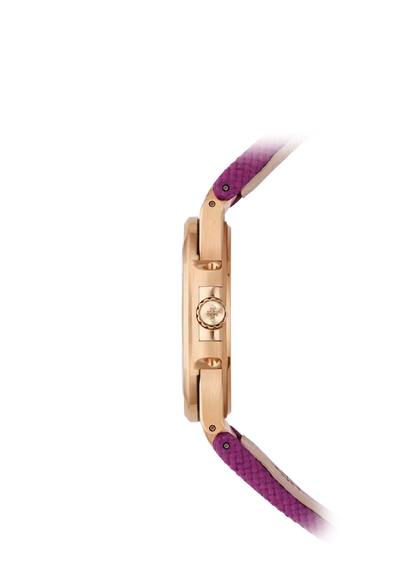 Patek Philippe Nautilus 32mm Quartz Rose Gold Lacquered Purple Dial Strap 2026