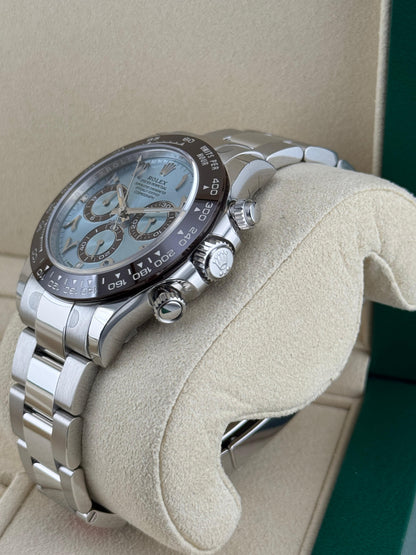 Rolex Cosmograph Daytona 40mm Ice Blue arabic dial Brand New 2022