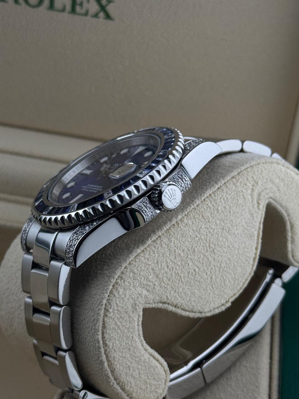 Rolex Submariner Date 40mm afterset Diamond Bezel 2017