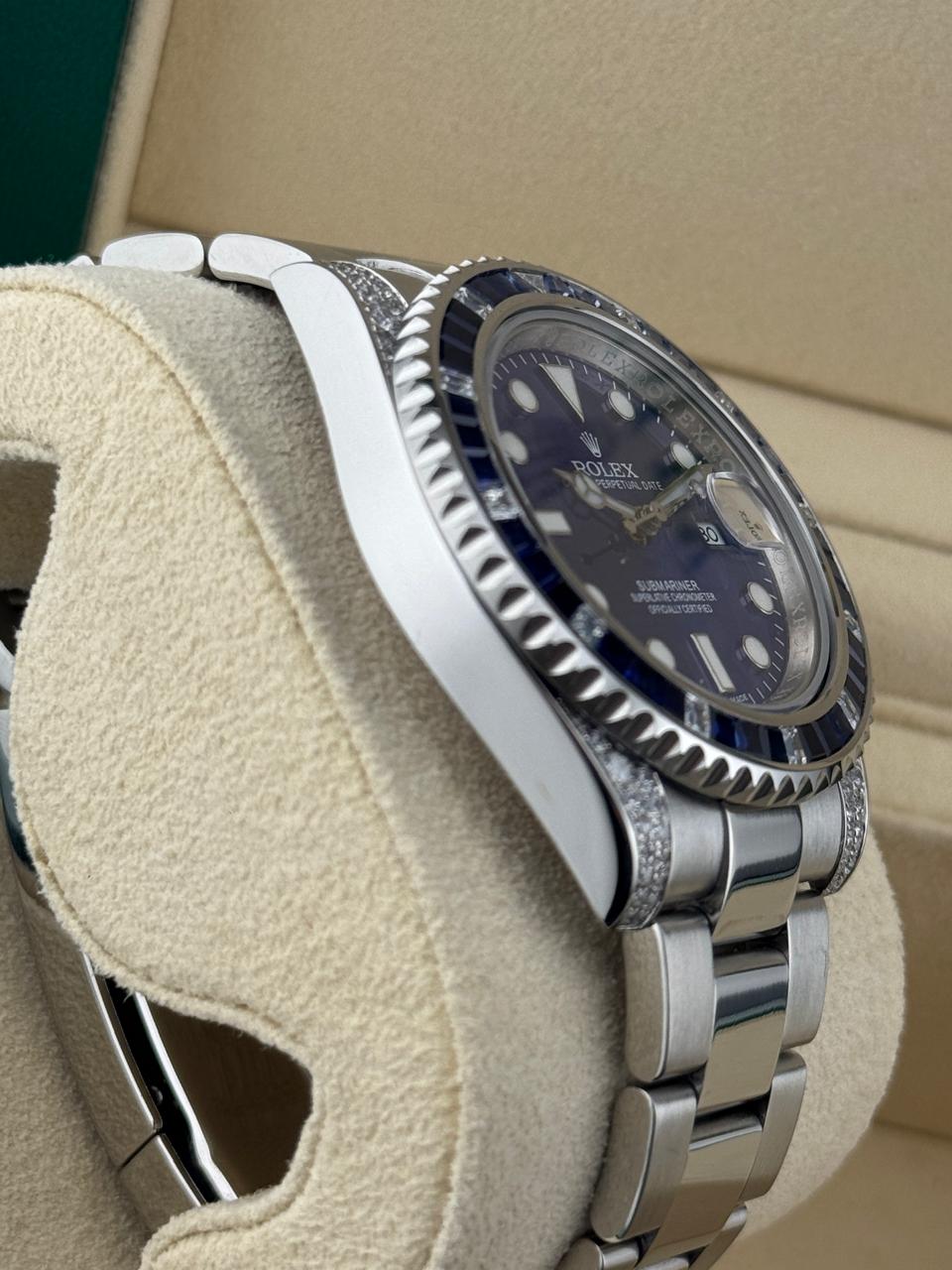 Rolex Submariner Date 40mm afterset Diamond Bezel 2017