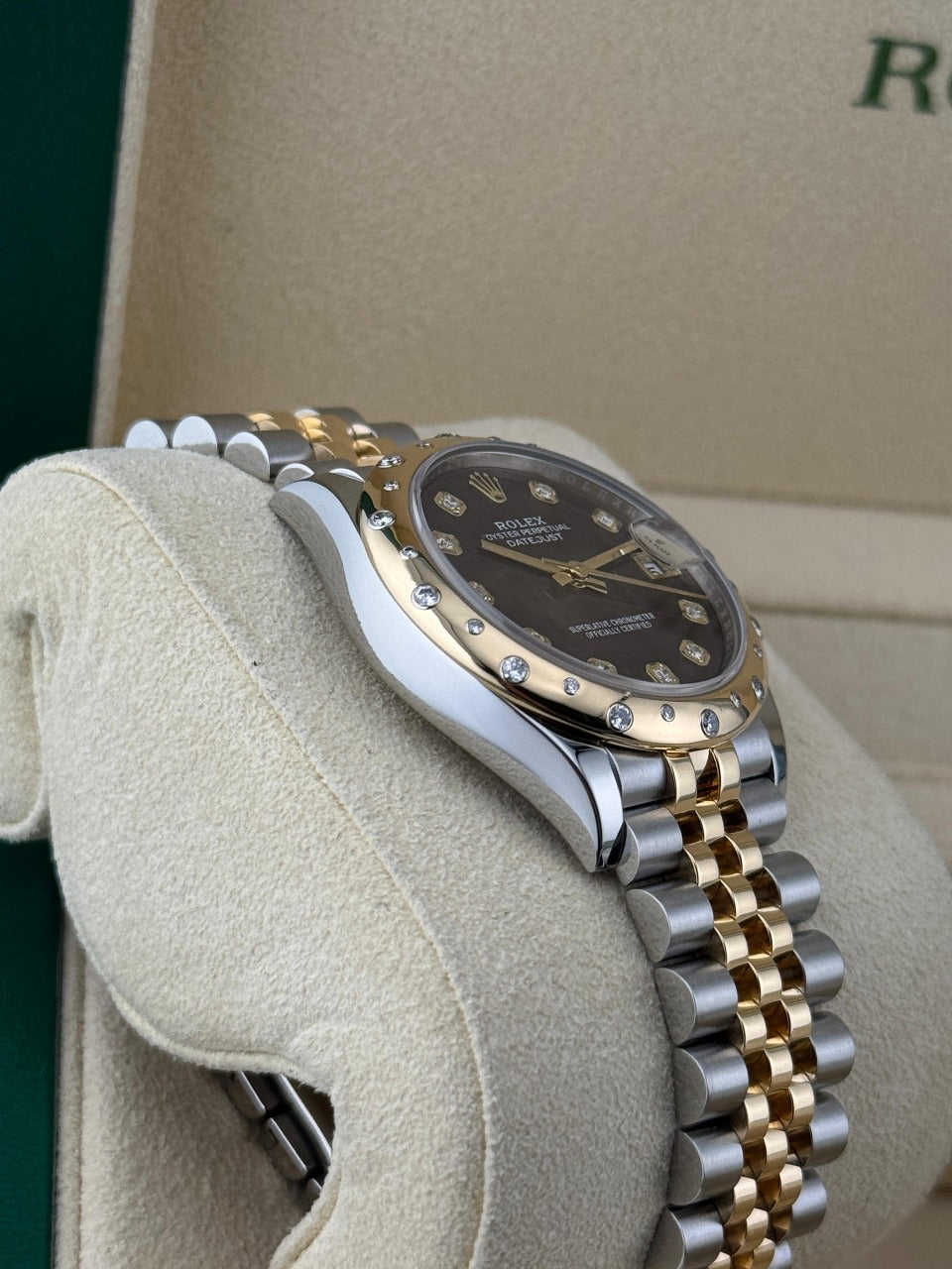 Rolex Datejust 31mm diamond bezel mother of pearl dial 2019